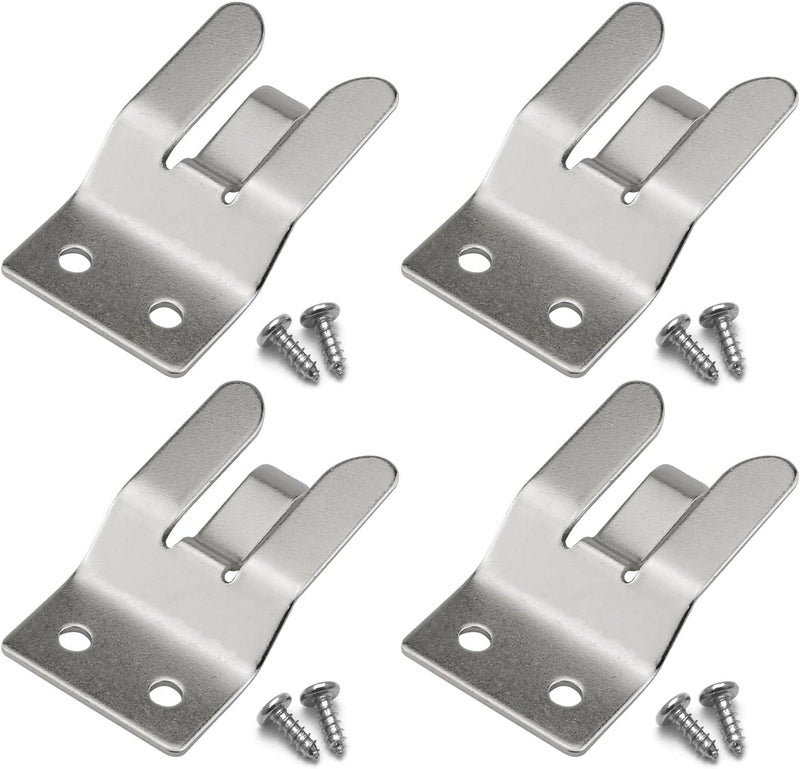 DGHAOP Microphone Holders 4pcs Metal MIC Holder/Clip with Screws for Car Radio MH48 Microphone, FT1907/FT8900/FT7900/FT7800R, etc. - Image 1